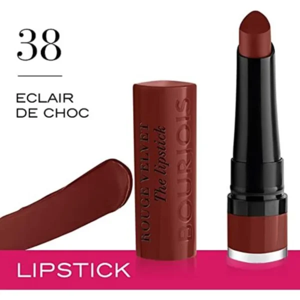 BOURJOIS ROUGE VELVET LIPSTICK #38 ECLAIR DE CHOC