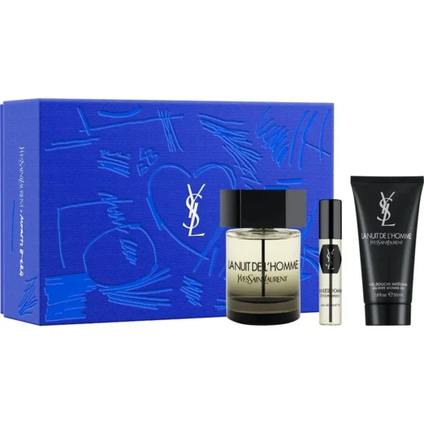 COFFRET YVES SAINT LAURENT LA NUIT DE L'HOMME EAU DE TOILETTE 100 ML